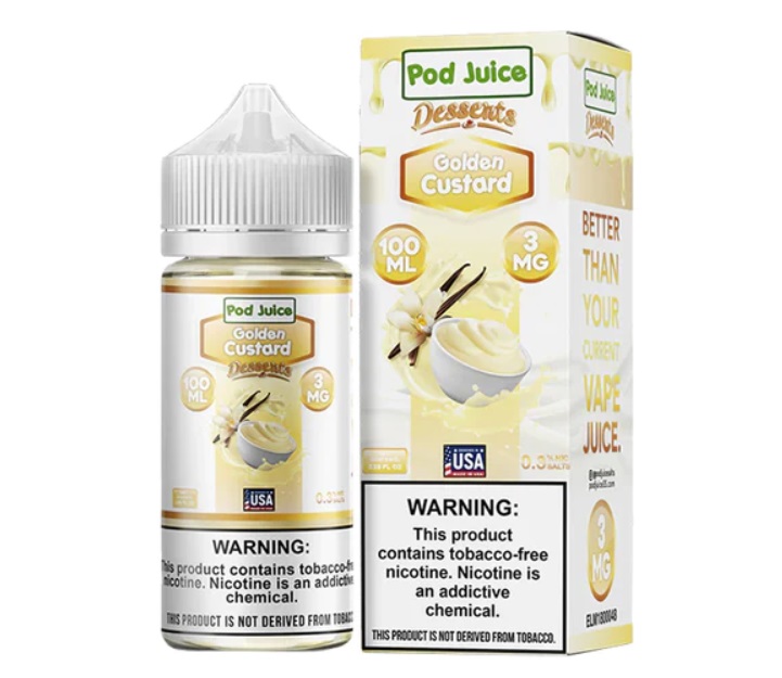 Pod Juice - Desserts - Golden Custard - 6mg/100ml 