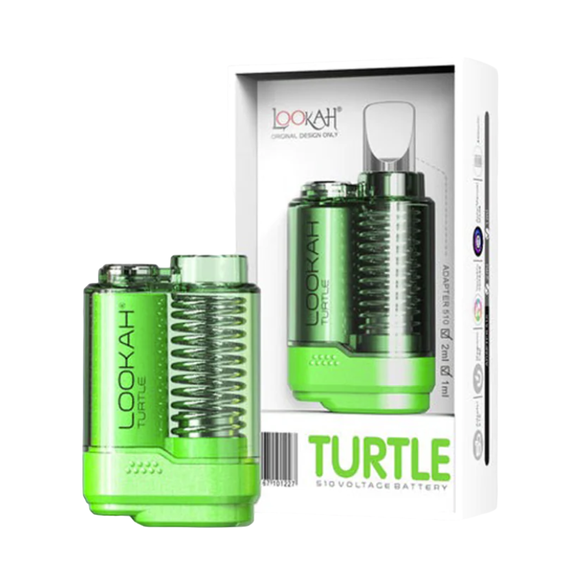 Lookah - Turtle - 510 Thread Vape Battery - Green