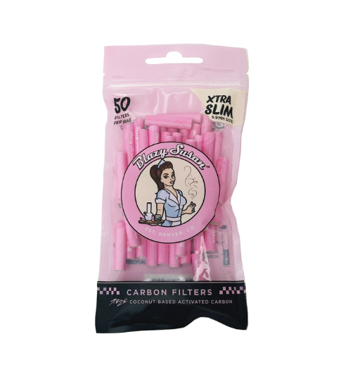 Blazy Susan - Carbon Filters - Xtra Slim (5.9 MM Size) - 50 Ct 
