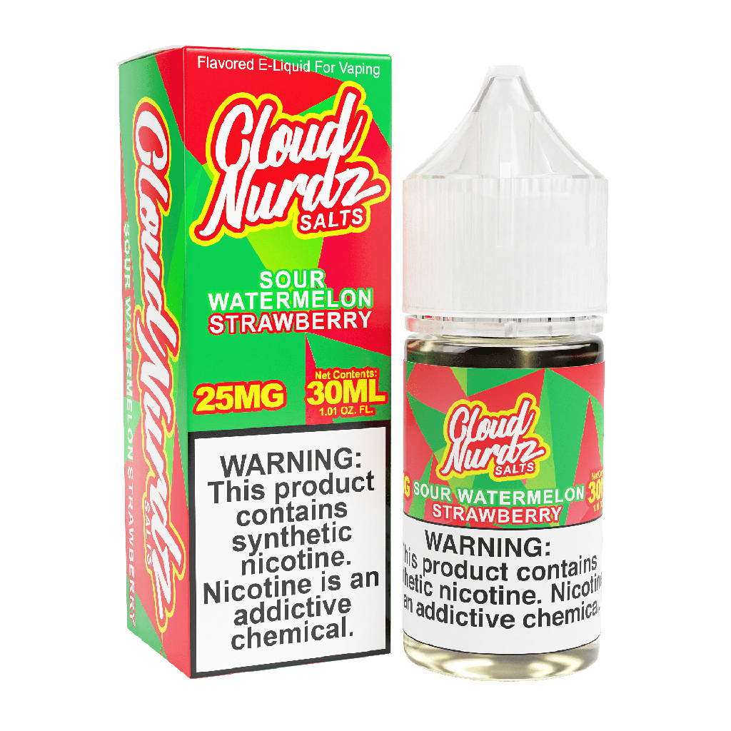 Cloud Nurdz - Sour Watermelon Strawberry - 50mg/30ml