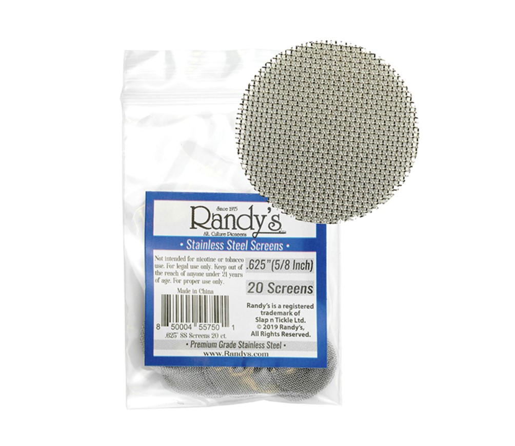 Randy's - Stainless Steel Screens - .625" (5/8 inch) - 36 Packs/20 Screens per Pack 