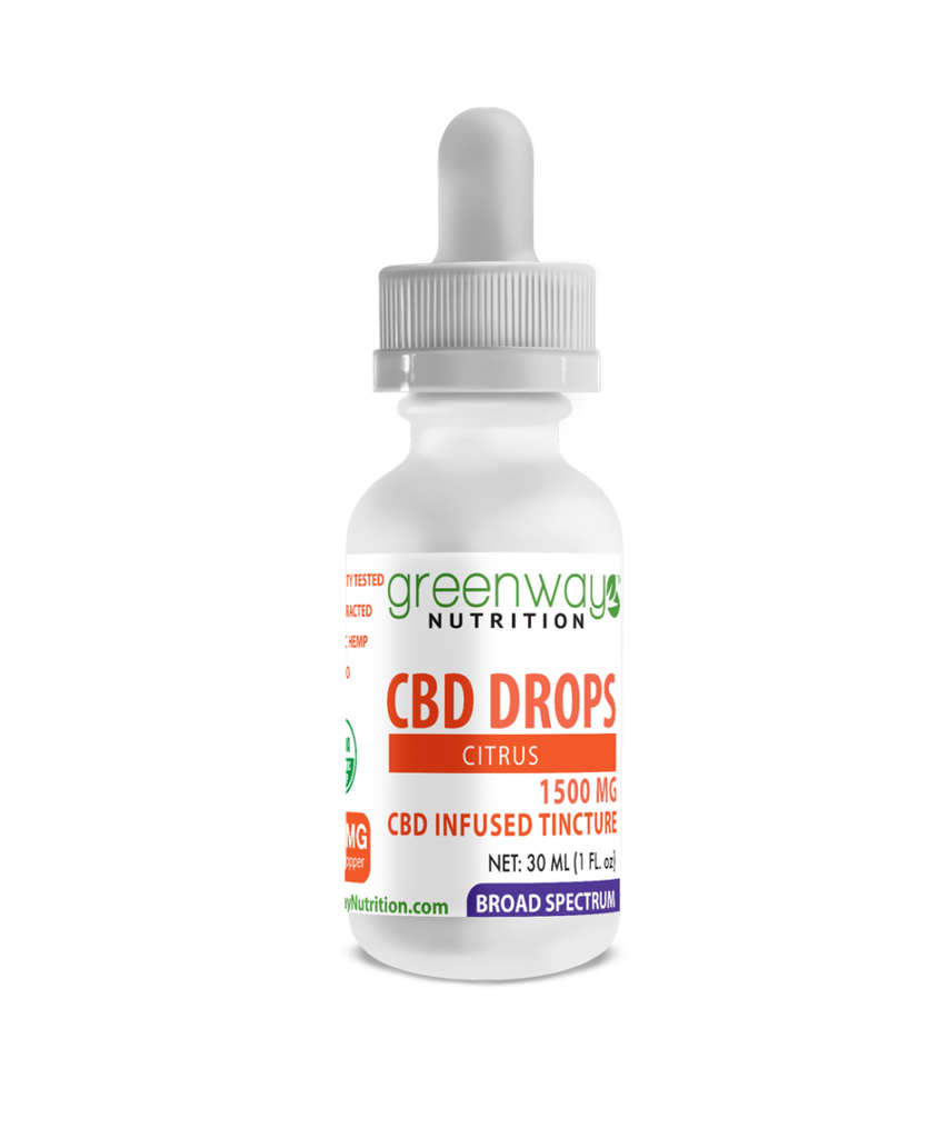 Rescue - Miracle Hemp Drops - Citrus - 1500 MG - Broad Spectrum 