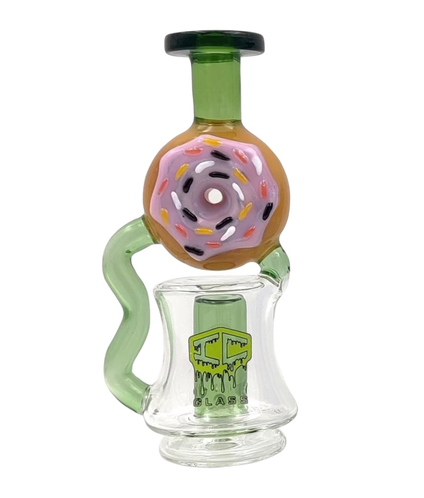 IC Glass - Puffco - Strawberry Donut Recycler