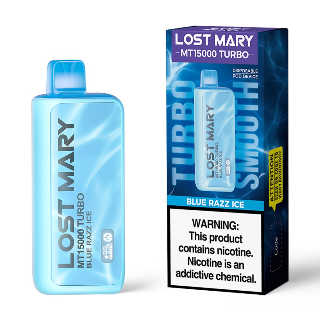 Lost Mary - MT15000 Turbo - Blue Razz Ice 