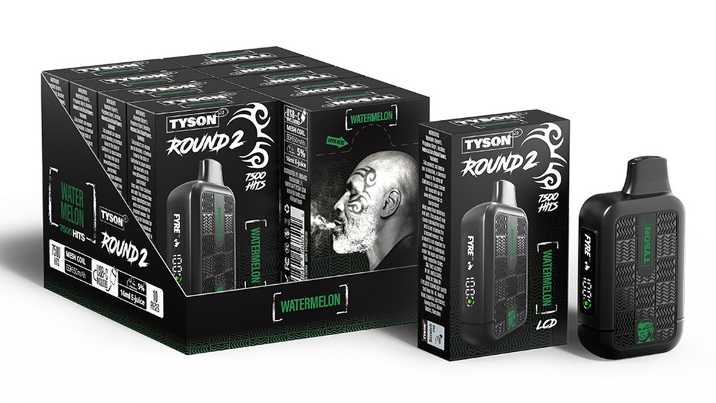 Tyson 2.0 - Round 2 - Watermelon - 7500 Puffs