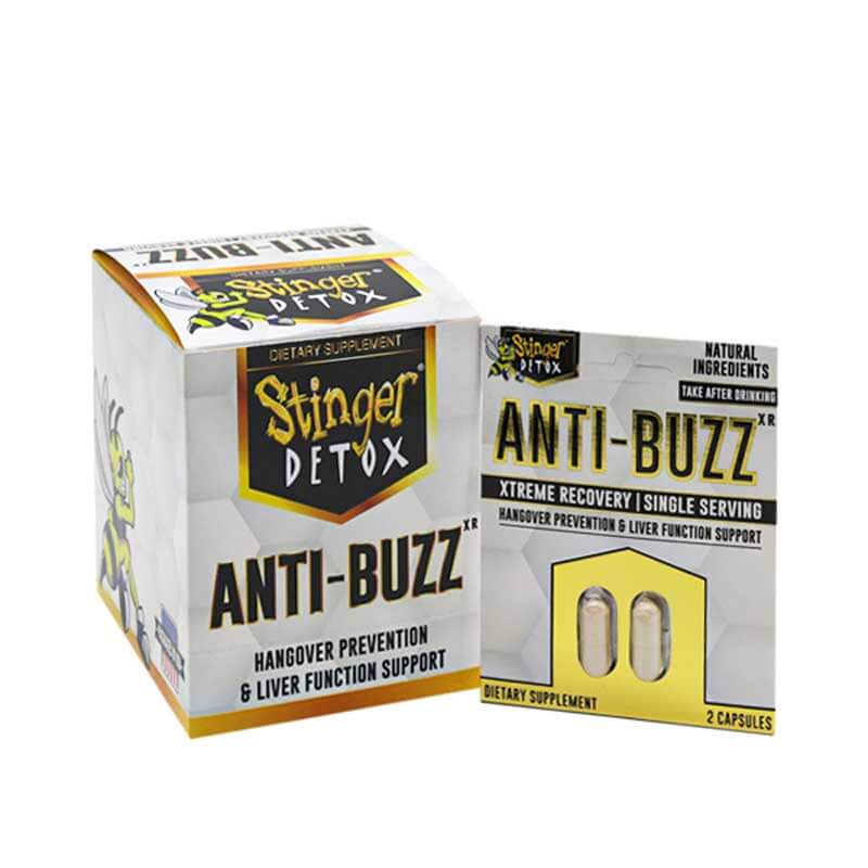 Stinger Detox - Anti-Buzz - Hangover Prevention & Liver Function Support 