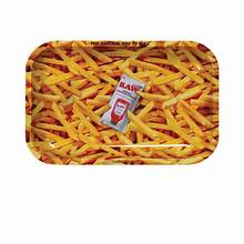 Raw - French Fries Small Rolling Tray 