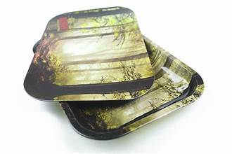 Raw - Smokey Forest Magnetic Tray Cover For Small Rolling Tray 