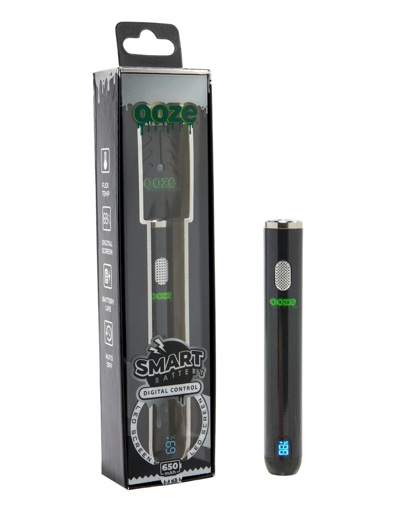 Ooze - Smart Battery - 650 mAh Vape Pen - Panther Black