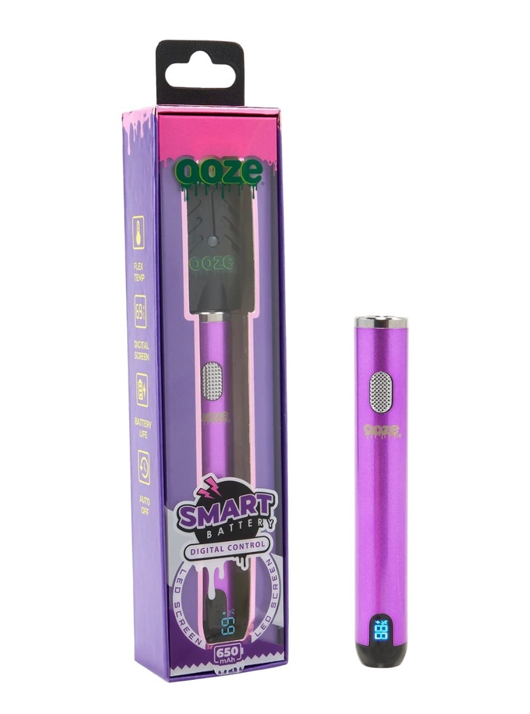 Ooze - Smart Battery - 650 mAh Vape Pen - Ultra Purple