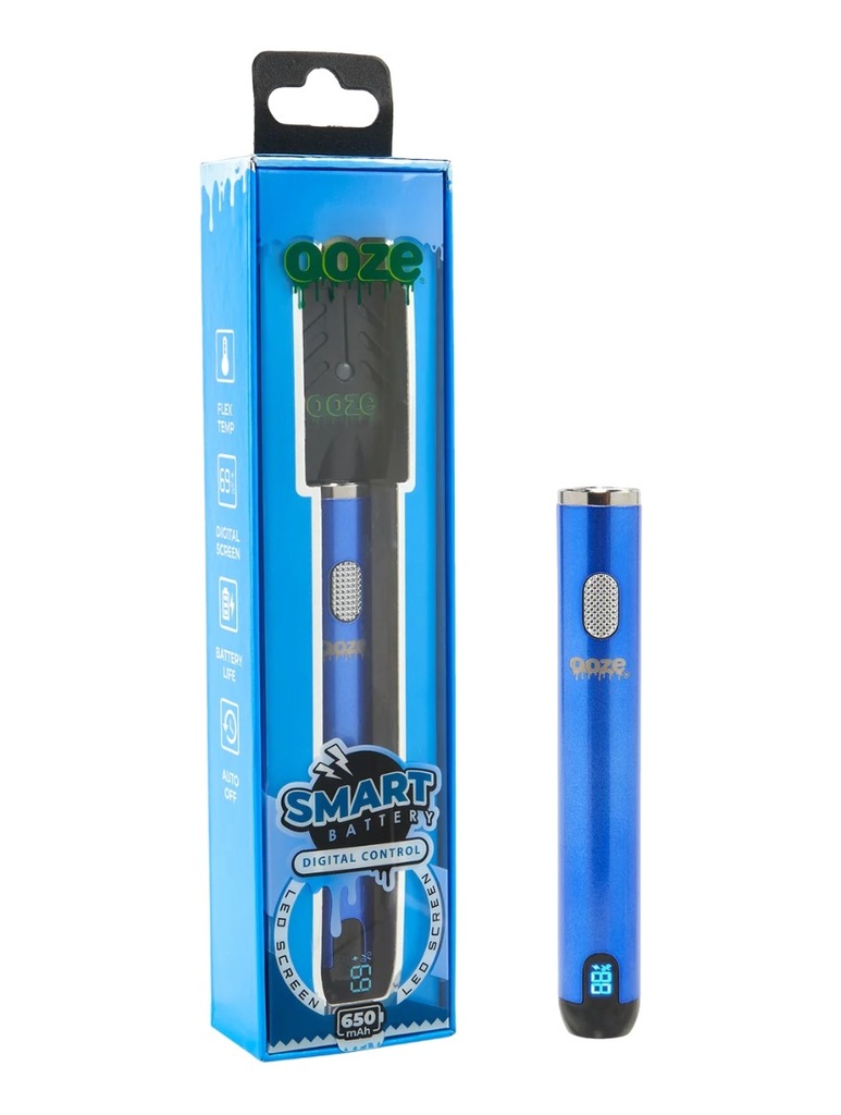 Ooze - Smart Battery - 650 mAh Vape Pen - Sapphire Blue