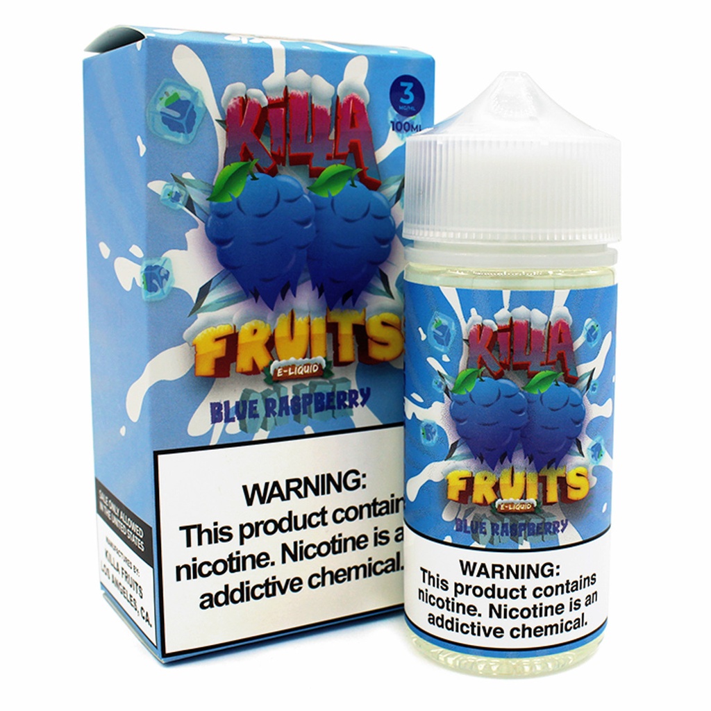 Killa Fruits - E-Liquid - Blue Raspberry on Ice - 6mg/100ml