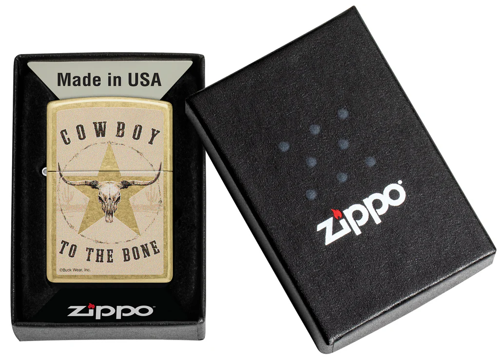 Zippo Lighter - Buck Wear Cowboy to the Bone