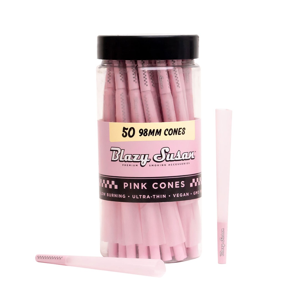 Blazy Susan - Pink 1¼ Cones - 50 Count