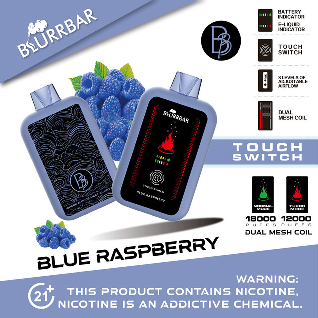 Blurrbar - 18000 Puffs - Blue Raspberry 