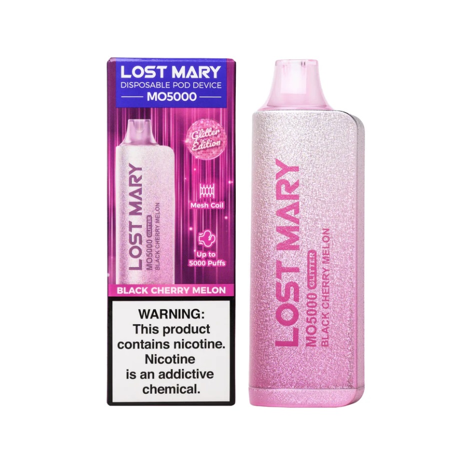 Lost Mary - MO5000 - Glitter Edition - Black Cherry Melon