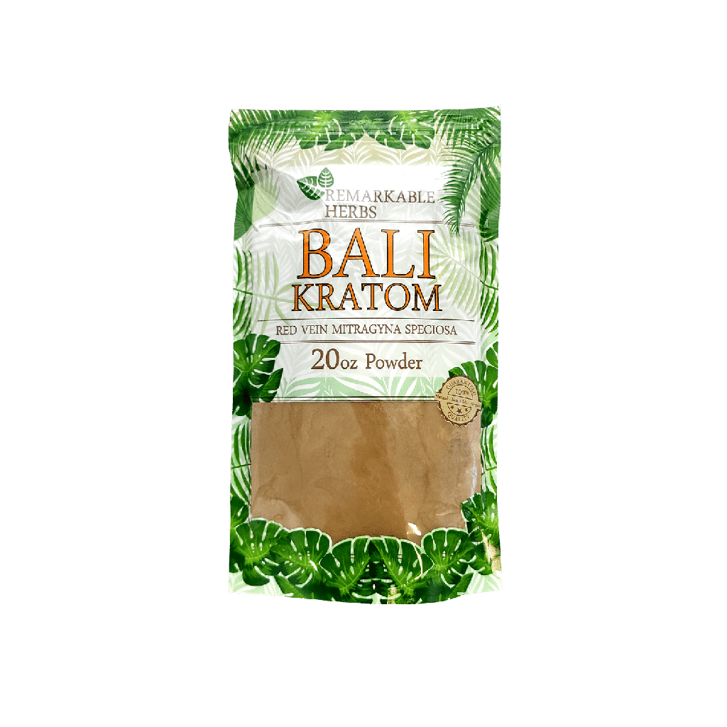 Remarkable Herbs - Red Vein Kratom Powder - Bali - 20oz