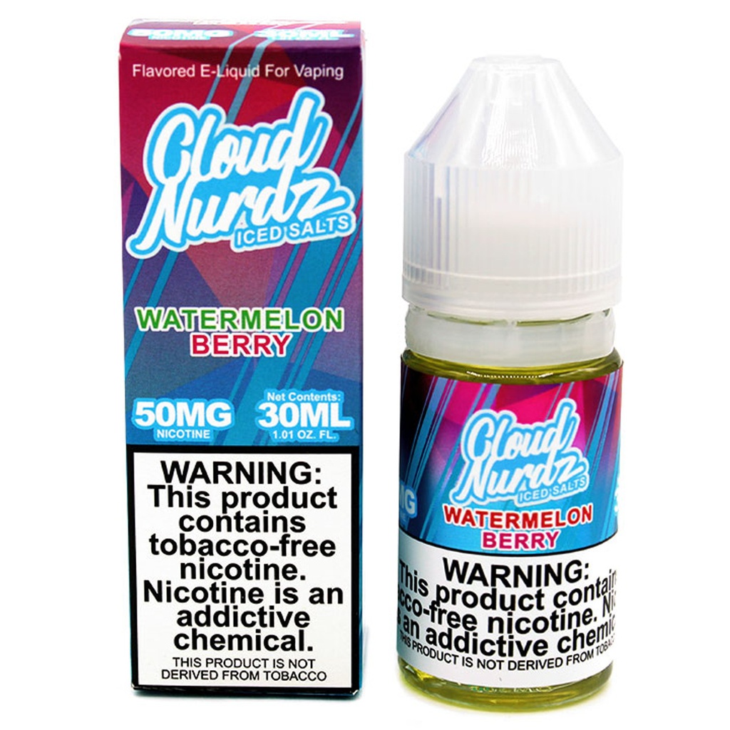 Cloud Nurdz - Salts - Watermelon Berry - 50mg/30ml