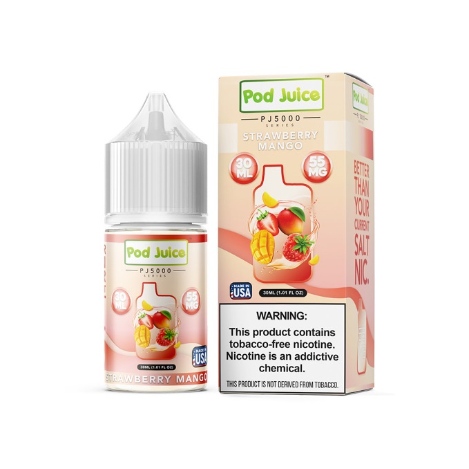 Pod Juice - PJ5000 Series - Strawberry Mango - 35mg/30ml