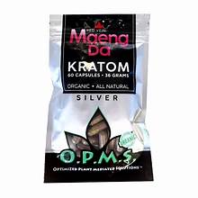 O.P.M.S. - Silver Red Vein Maeng Da Kratom Capsules - 120 CT