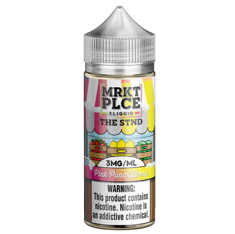 MRKT PLCE - THE STND - E-Liquid - Iced Pink Punch Berry - 0mg/100ml