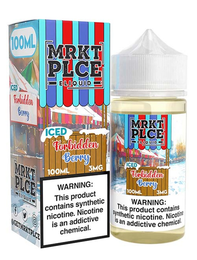 MRKT PLCE - E-Liquid - Iced Forbidden Berry - 0mg/100ml