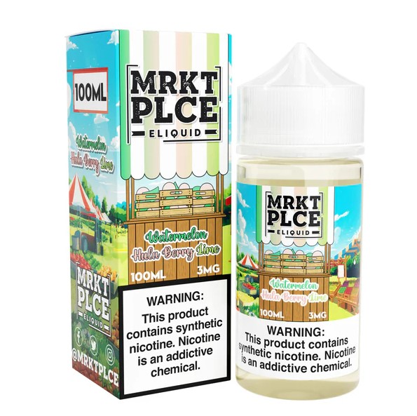 MRKT PLCE - E-Liquid - Watermelon Hula Berry Lime - 0mg/100ml