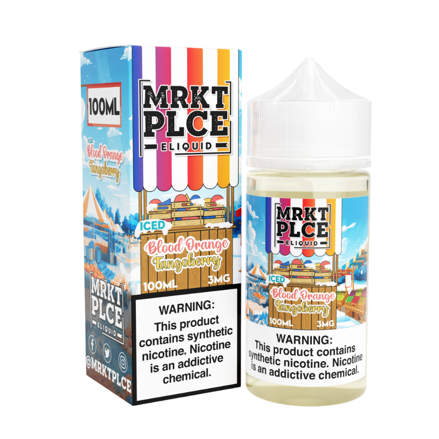 MRKT PLCE - E-Liquid - Iced Blood Orange Tangoberry - 3mg/100ml