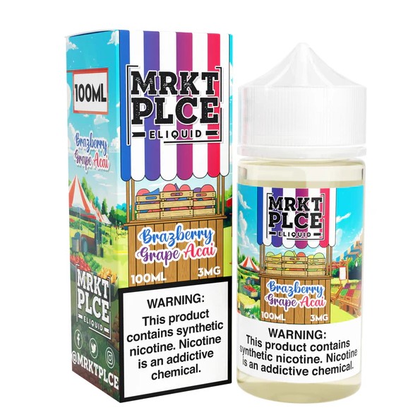 MRKT PLCE - E-Liquid - Brazberry Grape Acai - 3mg/100ml