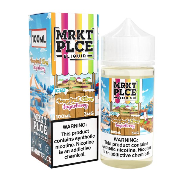 MRKT PLCE - E-Liquid - Iced Grapefruit Citrus Sugarberry - 3mg/100ml