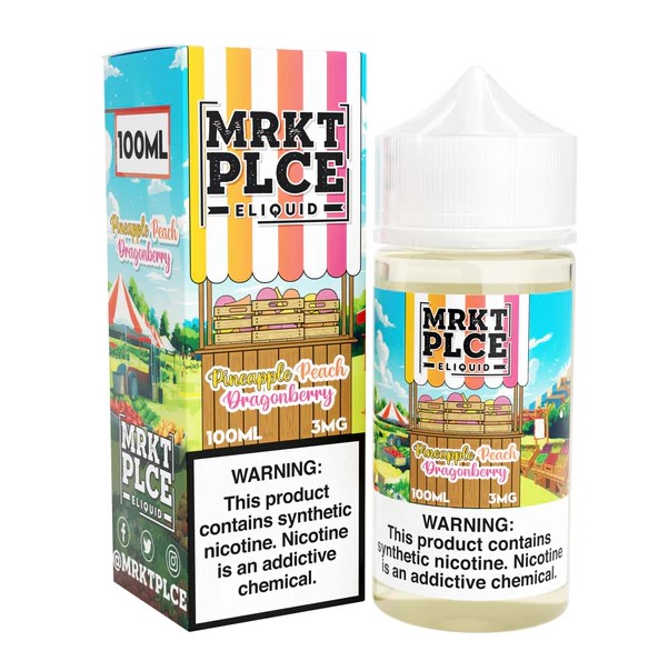 MRKT PLCE - E-Liquid - Pineapple Peach Dragonberry - 0mg/100ml