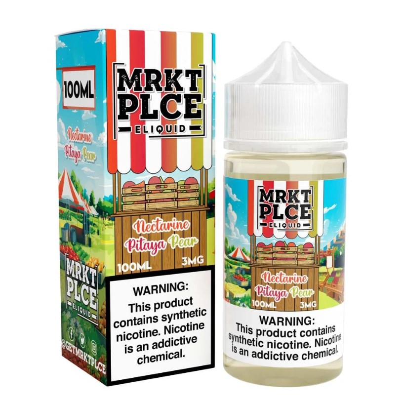 MRKT PLCE - E-Liquid - Nectarine Pitaya Pear - 0mg/100ml