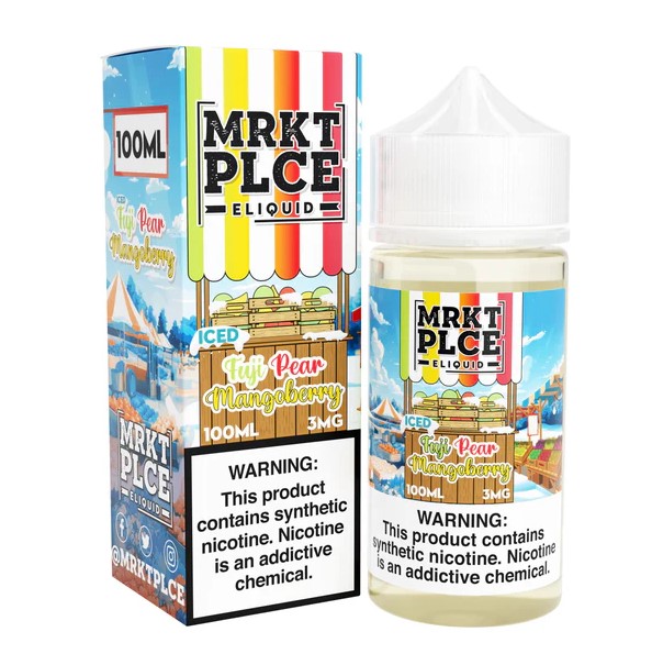 MRKT PLCE - E-Liquid - Iced Fuji Pear Mangoberry - 0mg/100ml