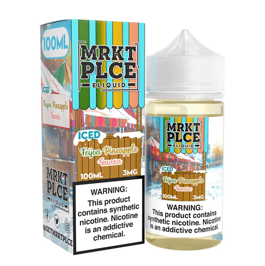 MRKT PLCE - E-Liquid - Iced Feijoa Pineapple Guava - 3mg/100ml