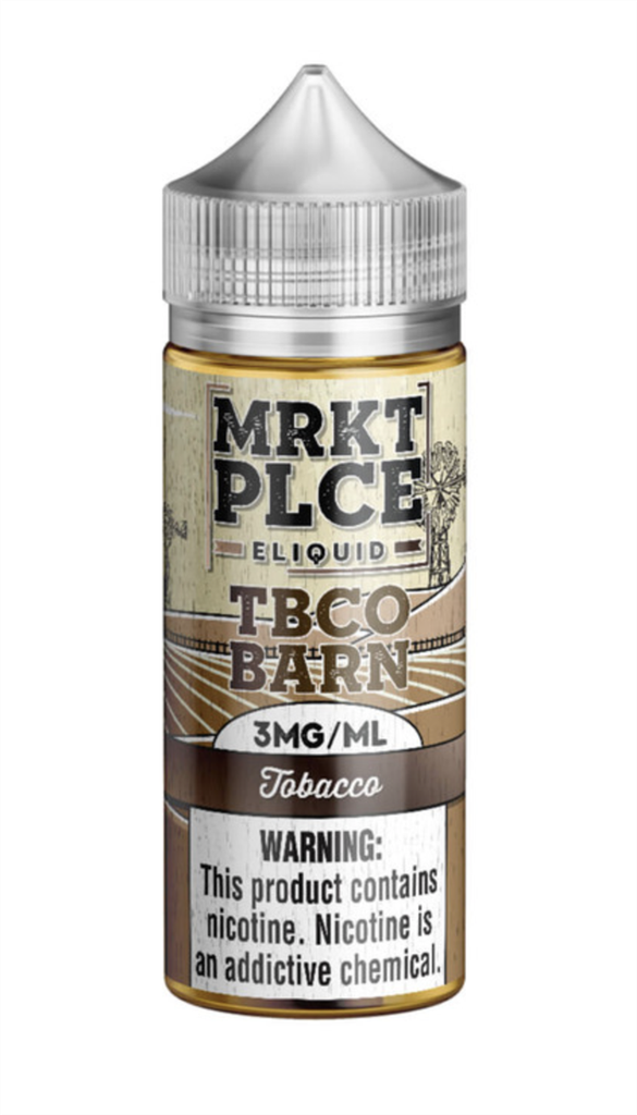 MRKT PLCE - TBCO BARN - E-Liquid - Tobacco - 0mg/100ml