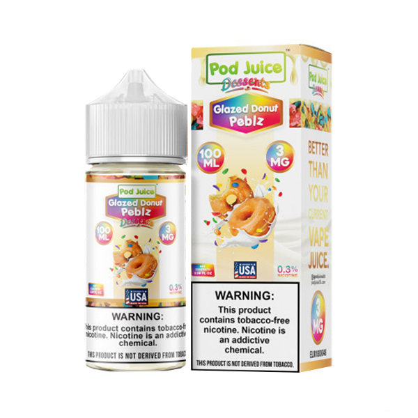 Pod Juice - Desserts - Glazed Donut Peblz - 12mg/100ml