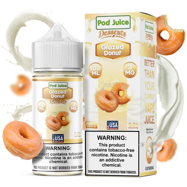 Pod Juice - Desserts - Glazed Donut - 12mg/100ml