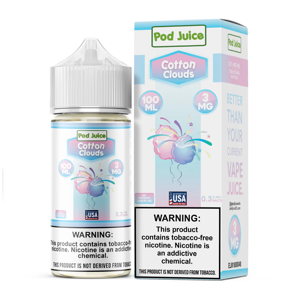 Pod Juice - Cotton Clouds - 12mg/100ml