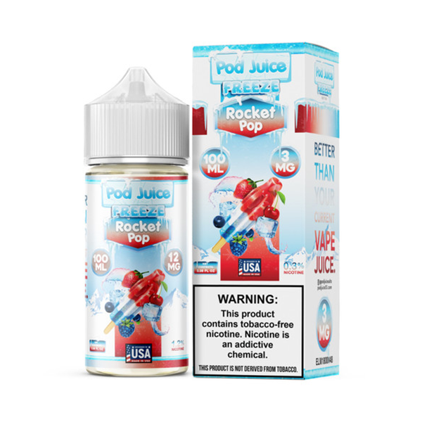 Pod Juice - Freeze - Rocket Pop - 0mg/100ml 