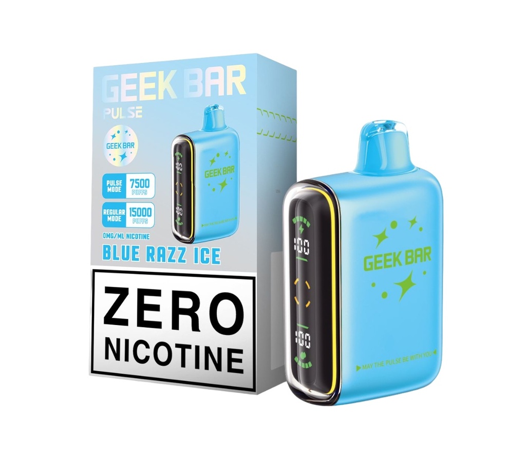 Geek Bar - Blue Razz Ice - Zero Nicotine 