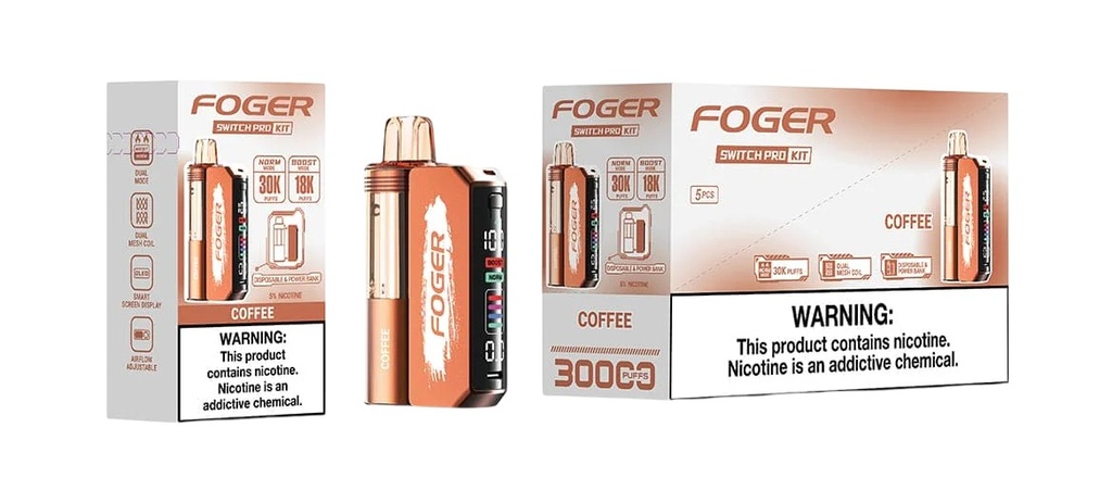 Foger - Switch Pro Kit - 30K Puffs - Coffee