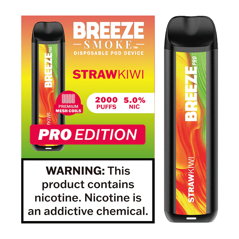 Breeze Pro Edition - Strawberry Kiwi  - 2k Puffs