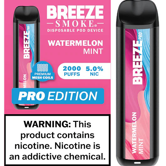 Breeze Pro Edition - Watermelon Mint - 2k Puffs