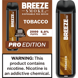 Breeze Pro Edition - Tobacco  - 2k Puffs
