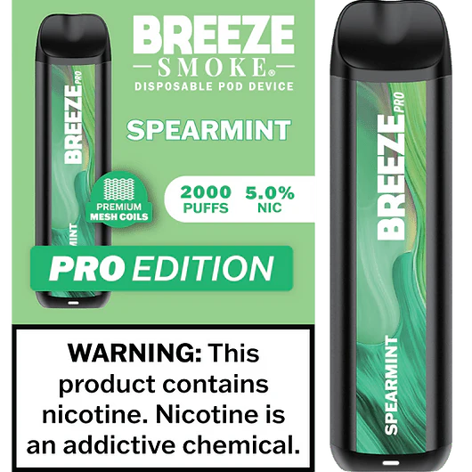 Breeze Pro Edition - spearmint - 2k Puffs