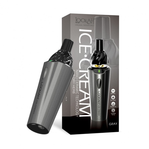 Lookah - Ice•Cream - Dry Herb Vaporizer - Gray