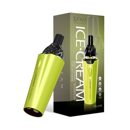 Lookah - Ice•Cream - Dry Herb Vaporizer - Yellow