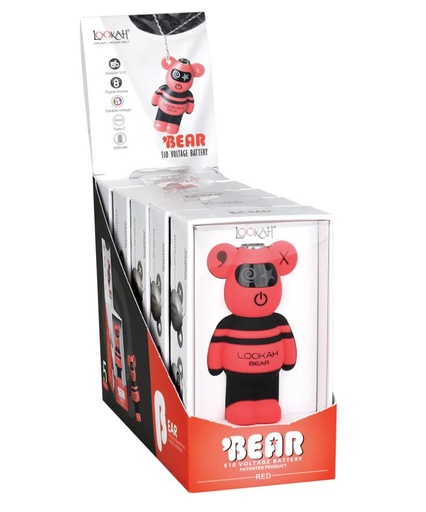 Lookah - Bear - 510 Voltage Battery - Red