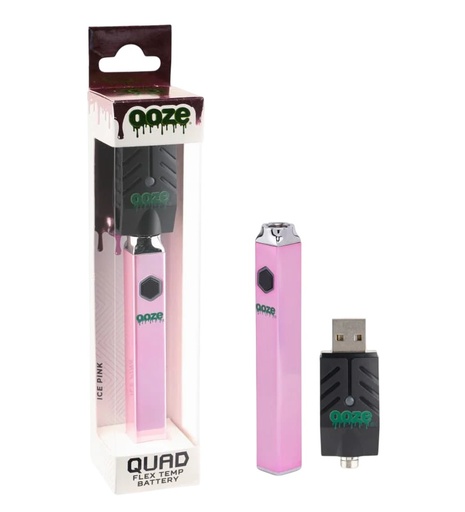 Ooze - Quad - Flex Temp Battery - Ice Pink