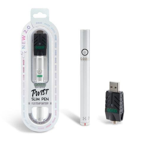 Ooze - Twist Slim Pen 2.0 - 320 mAh Flex Temp Battery - Polar Pearl